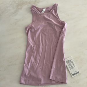 Lululemon Align Hip-Length Racerback, pink, size 6. NWT